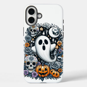 Coques iPhone 16 Plus Fantôme d'Halloween et clipart