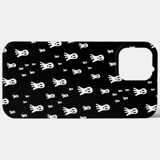 Coques Case-Mate iPhone Fantômes d'Halloween foncé (Verso (horizontal))