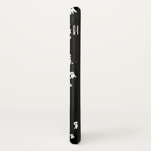 Coques Case-Mate iPhone Fantômes d'Halloween foncé (Dos/Gauche)