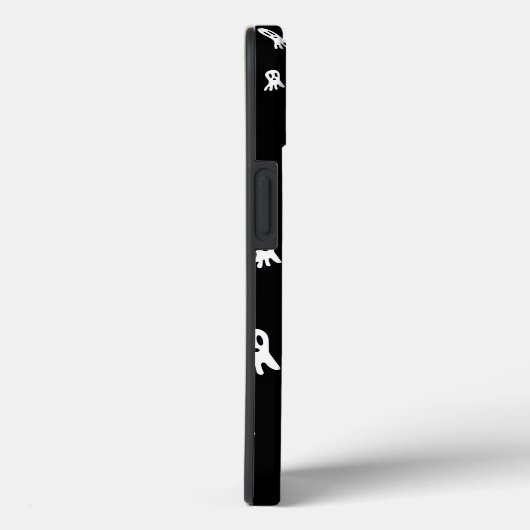 Coques Case-Mate iPhone Fantômes d'Halloween foncé (Verso / Droite)