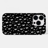 Coques Case-Mate iPhone Fantômes d'Halloween foncé (Verso (horizontal))
