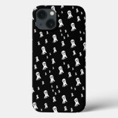 Coques Case-Mate iPhone Fantômes d'Halloween foncé (Verso)