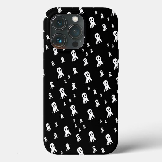 Coques Case-Mate iPhone Fantômes d'Halloween foncé (Verso)
