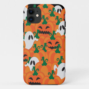 Coque Case-Mate Pour iPhone Fantômes d'Halloween Patch de citrouille hantée