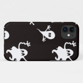 Coques Case-Mate iPhone fantômes noirs (Dos (Horizontal))