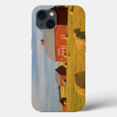 Coques Case-Mate iPhone Farms | Red Barns Near Hay Bales (Verso)