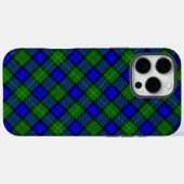 Coques Case-Mate iPhone Farquharson tartan bleu vert plaid (Verso (horizontal))