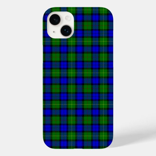 Coques Case-Mate iPhone Farquharson tartan bleu vert plaid (Verso)