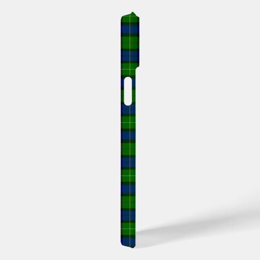 Coques Case-Mate iPhone Farquharson tartan bleu vert plaid (Verso / Droite)