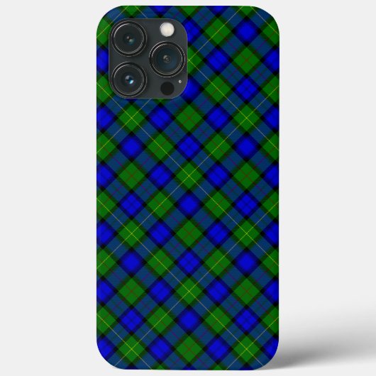 Coques Case-Mate iPhone Farquharson tartan bleu vert plaid (Verso)