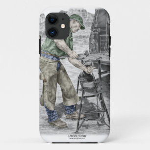 Coques Pour iPhone Farrier Blacksmith en utilisant Anvil