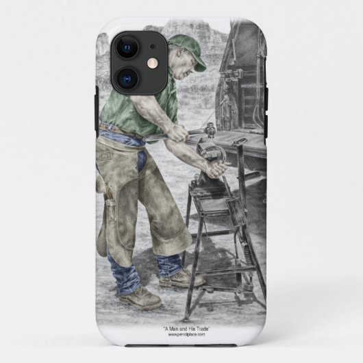 Coques Case-Mate iPhone Farrier Blacksmith en utilisant Anvil (Dos)