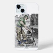Coques Case-Mate iPhone Farrier Blacksmith en utilisant Anvil (Verso)