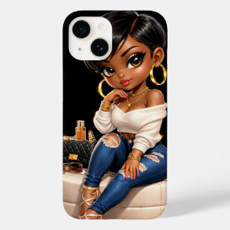 Coque Pour iPhone 14 Fashion Black Girl Phone Case – Luxury Aesthetic