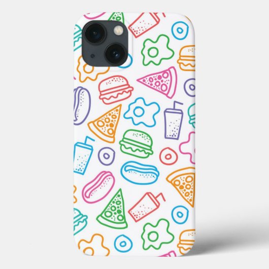 Coques Case-Mate iPhone Fast food pattern (Verso)
