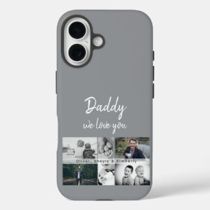 Coques iPhone 16 Father with Kids and Family Dad Photo Collage