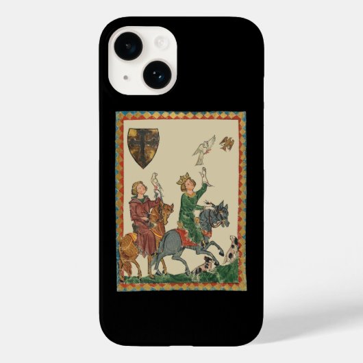Coques Case-Mate iPhone Fauconnerie, Codex Manesse du XIVe siècle (Verso)