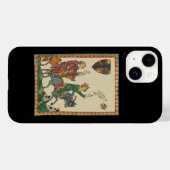 Coques Case-Mate iPhone Fauconnerie, Codex Manesse du XIVe siècle (Verso (horizontal))