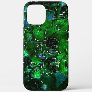 Case-Mate iPhone Case Faulty mosaïque de l'eau plante lagon de nuit phot