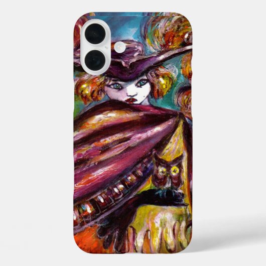 Coques Case-Mate iPhone FAUST / Masque mystérieux avec Tricorne et Chouett (Verso)