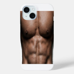 Coque Pour iPhone 15 Faux Abdominaux Drôles Humour de Gym