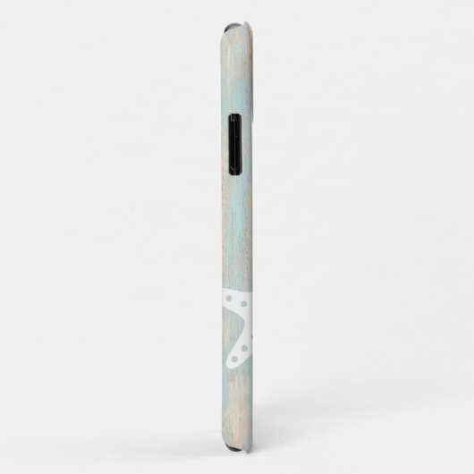 Coques Case-Mate iPhone Faux Beach en bois Starfish personnalisé (Dos/Droite)