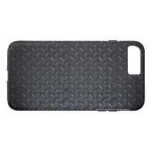 Coques Case-Mate iPhone Faux Black Diamond Plate-Tôle (Dos (Horizontal))