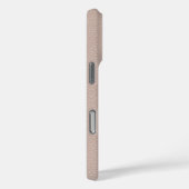 Coques Case-Mate iPhone Faux Blush rose Faux cuir look Rose or (Verso / Droite)