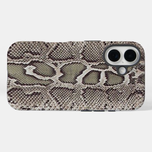 Coques Case-Mate iPhone Faux Boa Constrictor Snakeskin (Verso (horizontal))
