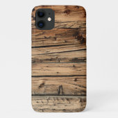 Coques Case-Mate iPhone Faux bois de chêne rustique patiné (Dos)