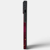 Coques Case-Mate iPhone Faux Cils Cool Noir Paillettes Rouges (Verso / Gauche)