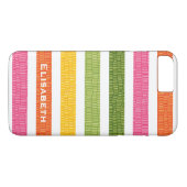 Coques Case-Mate iPhone Faux Croc Bright Stripe (Dos (Horizontal))