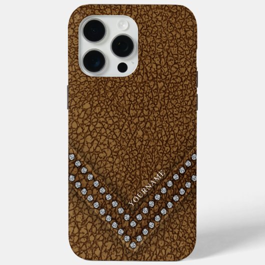 Coques Case-Mate iPhone Faux cuir avec strass (Verso)