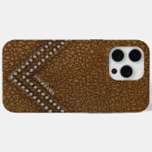 Coques Case-Mate iPhone Faux cuir avec strass (Verso (horizontal))