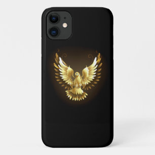 Case-Mate iPhone Case Faux Gold Foil Peace Dove en noir