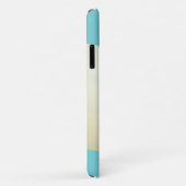 Coques Case-Mate iPhone Faux Gold Foil Splash Simple Monogramme Turquoise (Dos/Droite)