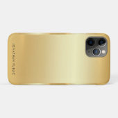 Coques Case-Mate iPhone Faux Gold Glamor tendance Modèle moderne élégant (Dos (Horizontal))