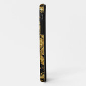 Coques Case-Mate iPhone Faux Gold Parties scintillant Art Nouveau Scroll B (Dos/Gauche)