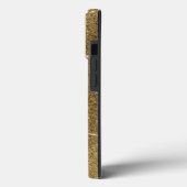 Coques Case-Mate iPhone Faux Gold Parties scintillant Nom et Monogramme (Verso / Gauche)