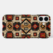 Coques Case-Mate iPhone Faux grain de bois aztèque (Verso (horizontal))