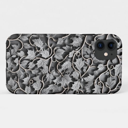 Coques Case-Mate iPhone Faux Gris d'eau 3D sculpté (Dos (Horizontal))