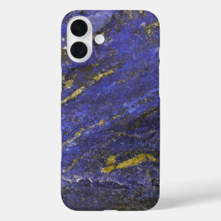 Coques iPhone 16 Plus Faux lapis lazuli gemstone minéral hipster