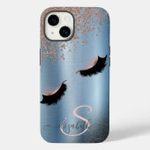Coques Case-Mate iPhone Faux Lashes Parties scintillant noire Diamants Ros (Verso)