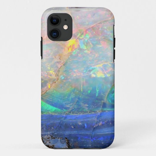 Coques Case-Mate iPhone Faux opal gemstone minéral bling bokeh hipster (Dos)