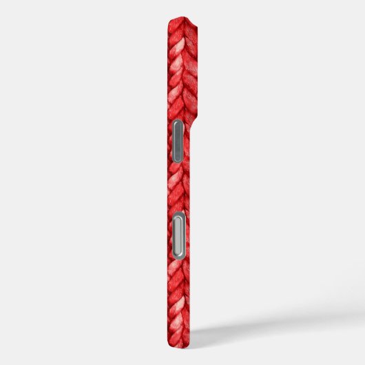 Coques Case-Mate iPhone Faux pull rouge  (Verso / Droite)