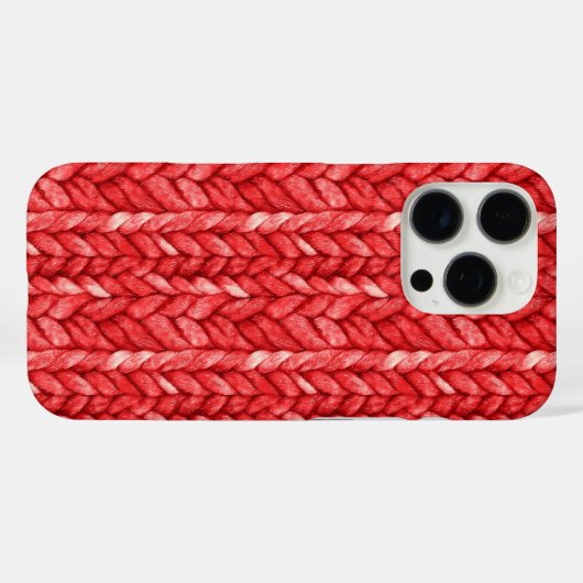 Coques Case-Mate iPhone Faux pull rouge (Verso (horizontal))