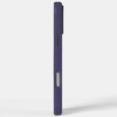 Coques Case-Mate iPhone Faux Purple Cuir Look Monogramme (Verso / Droite)