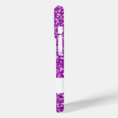 Coques Case-Mate iPhone Faux Purple Parties scintillant Motif ressemblant  (Verso / Gauche)
