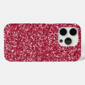 Coques Case-Mate iPhone Faux Red Parties scintillant Motif (Verso (horizontal))