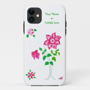 Coque Case-Mate Pour iPhone Faux roses Faux appliqués Design sur blanc